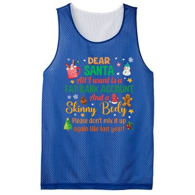 Happy Xmas Dear Santa All I Want Is A Fat Bank Account Meaningful Gift Mesh Reversible Basketball Jersey Tank