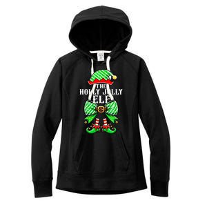 Holly Xmas Family Matching Jolly Elf Coquette Bow Christmas Gift Women's Fleece Hoodie