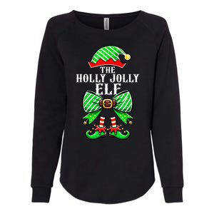 Holly Xmas Family Matching Jolly Elf Coquette Bow Christmas Gift Womens California Wash Sweatshirt