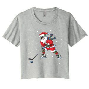 Hockey Xmas Great Gift Women's Crop Top Tee