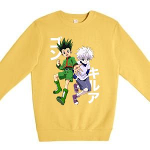 Hunter X Hunter Gon And Killua Gift Premium Crewneck Sweatshirt