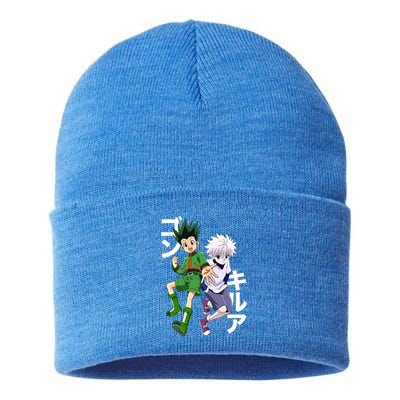 Hunter X Hunter Gon And Killua Gift Sustainable Knit Beanie