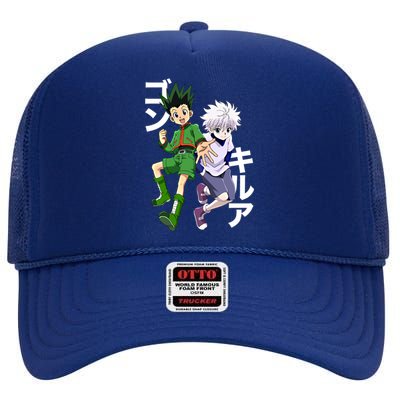 Hunter X Hunter Gon And Killua Gift High Crown Mesh Back Trucker Hat