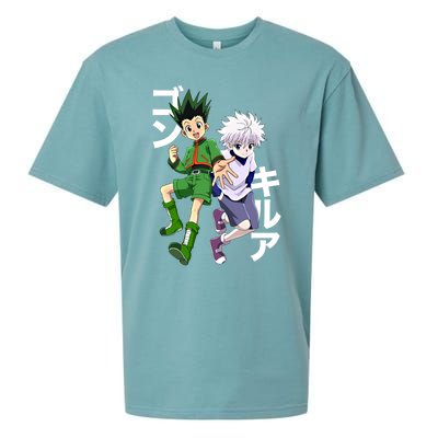 Hunter X Hunter Gon And Killua Gift Sueded Cloud Jersey T-Shirt