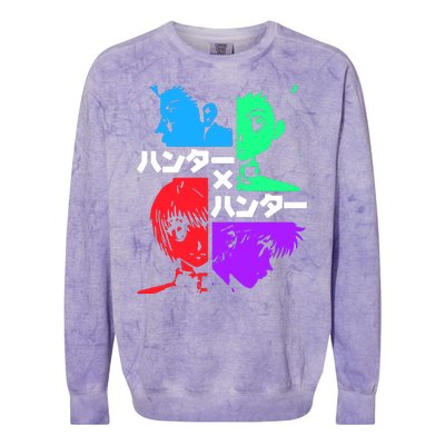 Hunter X Hunter Friends Team Gon Kurapika Killua Colorblast Crewneck Sweatshirt