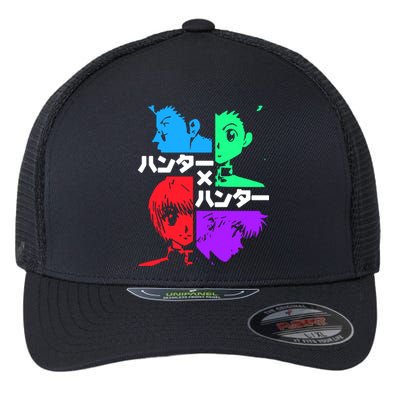 Hunter X Hunter Friends Team Gon Kurapika Killua Flexfit Unipanel Trucker Cap