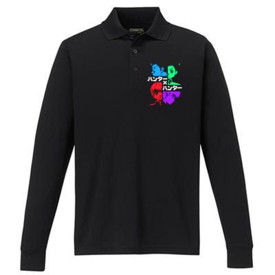 Hunter X Hunter Friends Team Gon Kurapika Killua Performance Long Sleeve Polo