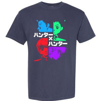 Hunter X Hunter Friends Team Gon Kurapika Killua Garment-Dyed Heavyweight T-Shirt