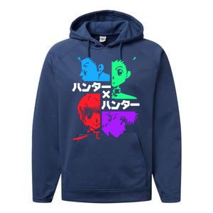 Hunter X Hunter Friends Team Gon Kurapika Killua Performance Fleece Hoodie