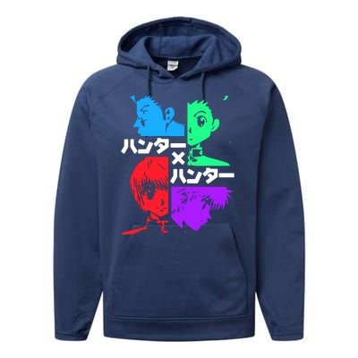 Hunter X Hunter Friends Team Gon Kurapika Killua Performance Fleece Hoodie