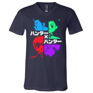 Hunter X Hunter Friends Team Gon Kurapika Killua V-Neck T-Shirt