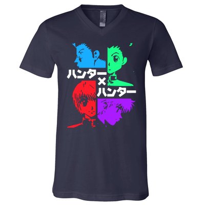 Hunter X Hunter Friends Team Gon Kurapika Killua V-Neck T-Shirt