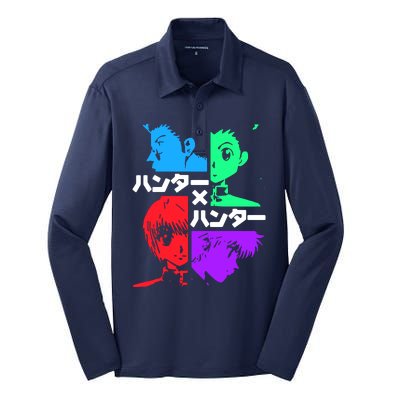 Hunter X Hunter Friends Team Gon Kurapika Killua Silk Touch Performance Long Sleeve Polo