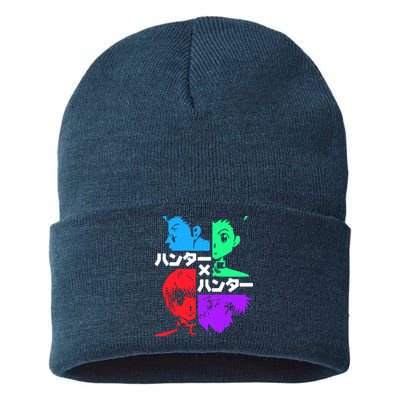 Hunter X Hunter Friends Team Gon Kurapika Killua Sustainable Knit Beanie