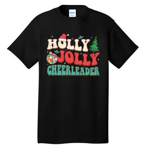 Holly Xmas Jolly Funny Christmas Cheerleader Disco Balls  Tall T-Shirt