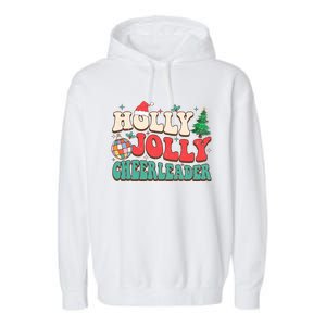 Holly Xmas Jolly Funny Christmas Cheerleader Disco Balls  Garment-Dyed Fleece Hoodie