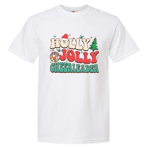 Holly Xmas Jolly Funny Christmas Cheerleader Disco Balls  Garment-Dyed Heavyweight T-Shirt