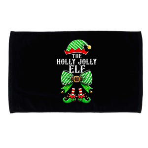 Holly Xmas Jolly Elf Coquette Bow Christmas Family Matching Microfiber Hand Towel