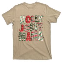 Holly Xmas Jolly Mama Christmas Mom Vintage Xmas Holiday T-Shirt