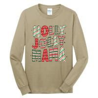 Holly Xmas Jolly Mama Christmas Mom Vintage Xmas Holiday Tall Long Sleeve T-Shirt