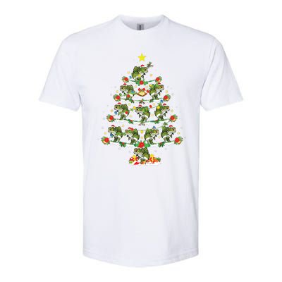 Holiday Xmas Lighting Santa Bass Fish Christmas Tree Softstyle CVC T-Shirt