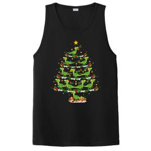 Holiday Xmas Lighting Santa Velociraptors Christmas Tree Gift PosiCharge Competitor Tank