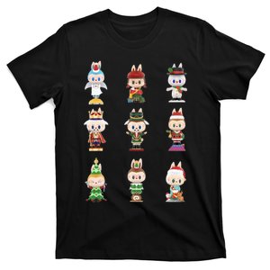 Happy Xmas Labubu Lover Cute Labubu The Monsters Christmas T-Shirt