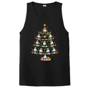 Holiday Xmas Lighting Santa American Bulldog Christmas Tree Cute Gift PosiCharge Competitor Tank