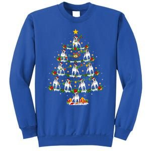 Holiday Xmas Lighting Santa American Bulldog Christmas Tree Cute Gift Sweatshirt