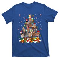 Horse Xmas Lighting Santa Horse Christmas Tree Meaningful Gift T-Shirt