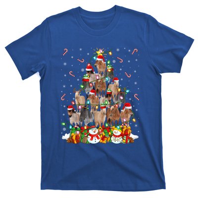 Horse Xmas Lighting Santa Horse Christmas Tree Meaningful Gift T-Shirt