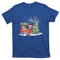 Holiday Xmas Light Santa Chihuahua Dog Christmas Tree Great Gift T-Shirt