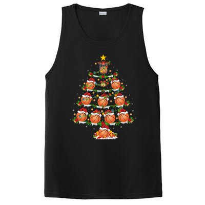 Holiday Xmas Lighting Santa Basketball Christmas Tree Meaningful Gift PosiCharge Competitor Tank