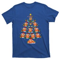 Holiday Xmas Lighting Santa Basketball Christmas Tree Meaningful Gift T-Shirt