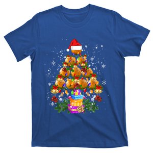 Holiday Xmas Lighting Santa Basketball Christmas Tree Gift T-Shirt