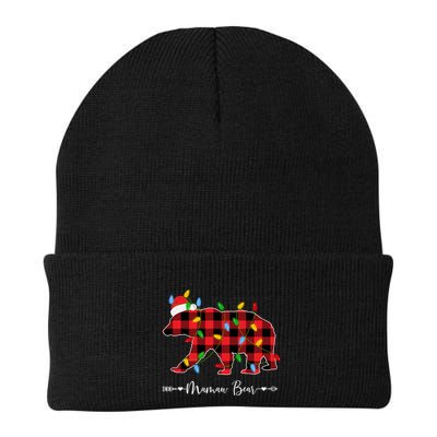 Holiday Xmas Lights Ugly Sweater Santa Hat Mamaw Bear Great Gift Beanie