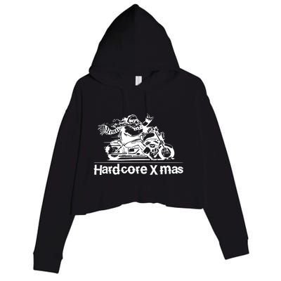 Hardcore X Mas Crop Fleece Hoodie