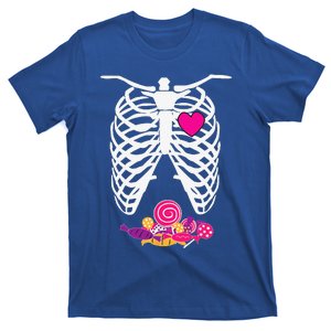 Halloween XRay Skeleton Rib Cage Candy T-Shirt