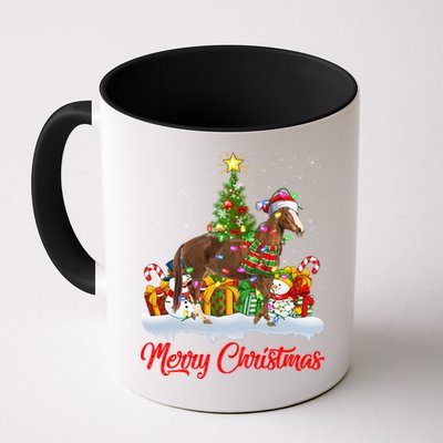 Horse Xmas Tree Lighting Santa Horse Christmas Gift Mug