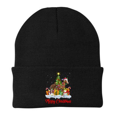 Horse Xmas Tree Lighting Santa Horse Christmas Gift Beanie