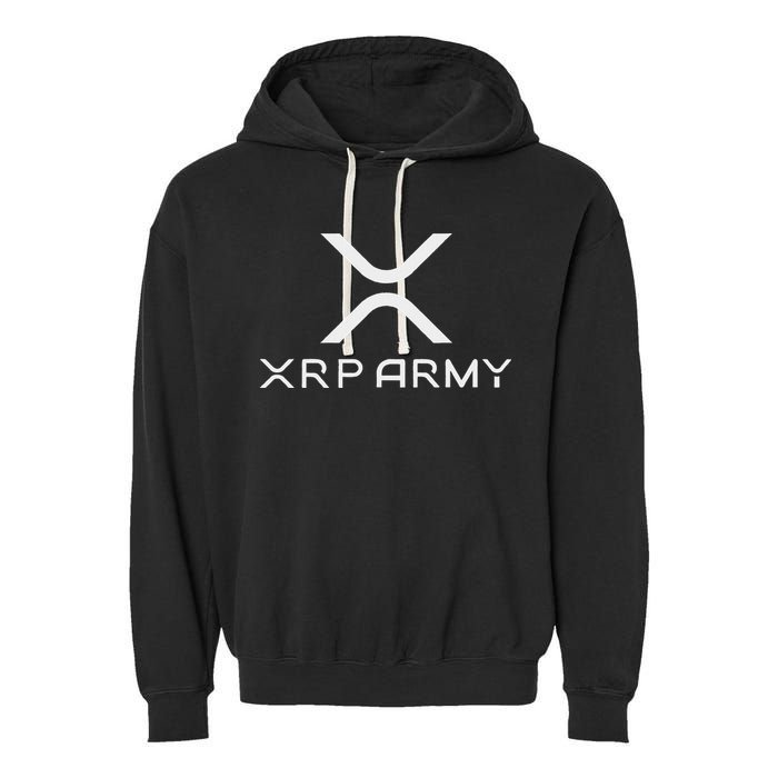 Hodl Xrp Xrp Cryptocurrency Xrp Army Garment-Dyed Fleece Hoodie