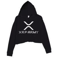 Hodl Xrp Xrp Cryptocurrency Xrp Army Crop Fleece Hoodie