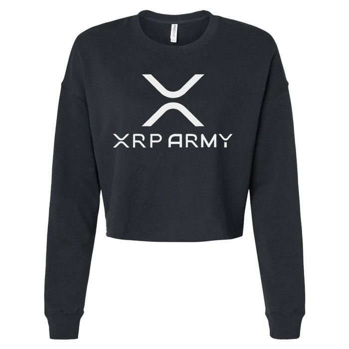 Hodl Xrp Xrp Cryptocurrency Xrp Army Cropped Pullover Crew