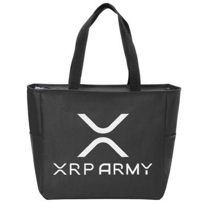 Hodl Xrp Xrp Cryptocurrency Xrp Army Zip Tote Bag