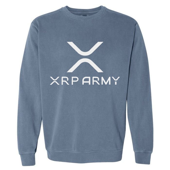 Hodl Xrp Xrp Cryptocurrency Xrp Army Garment-Dyed Sweatshirt