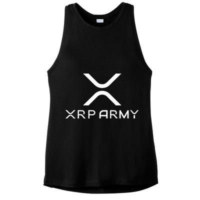 Hodl Xrp Xrp Cryptocurrency Xrp Army Ladies PosiCharge Tri-Blend Wicking Tank