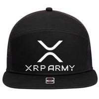Hodl Xrp Xrp Cryptocurrency Xrp Army 7 Panel Mesh Trucker Snapback Hat