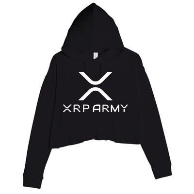 Hodl Xrp Xrp Cryptocurrency Xrp Army Crop Fleece Hoodie