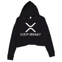 Hodl Xrp Xrp Cryptocurrency Xrp Army Crop Fleece Hoodie