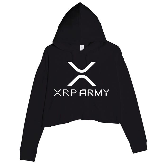 Hodl Xrp Xrp Cryptocurrency Xrp Army Crop Fleece Hoodie